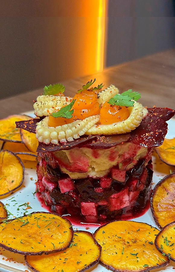 Gran Flor - tartar vegano Horus Vegan Santiago